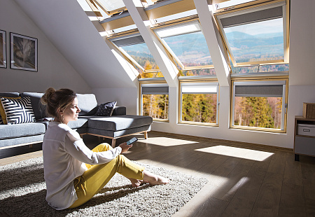 Объект из Среднеповоротные деревянные Fakro FTP-V U3 WI-FI